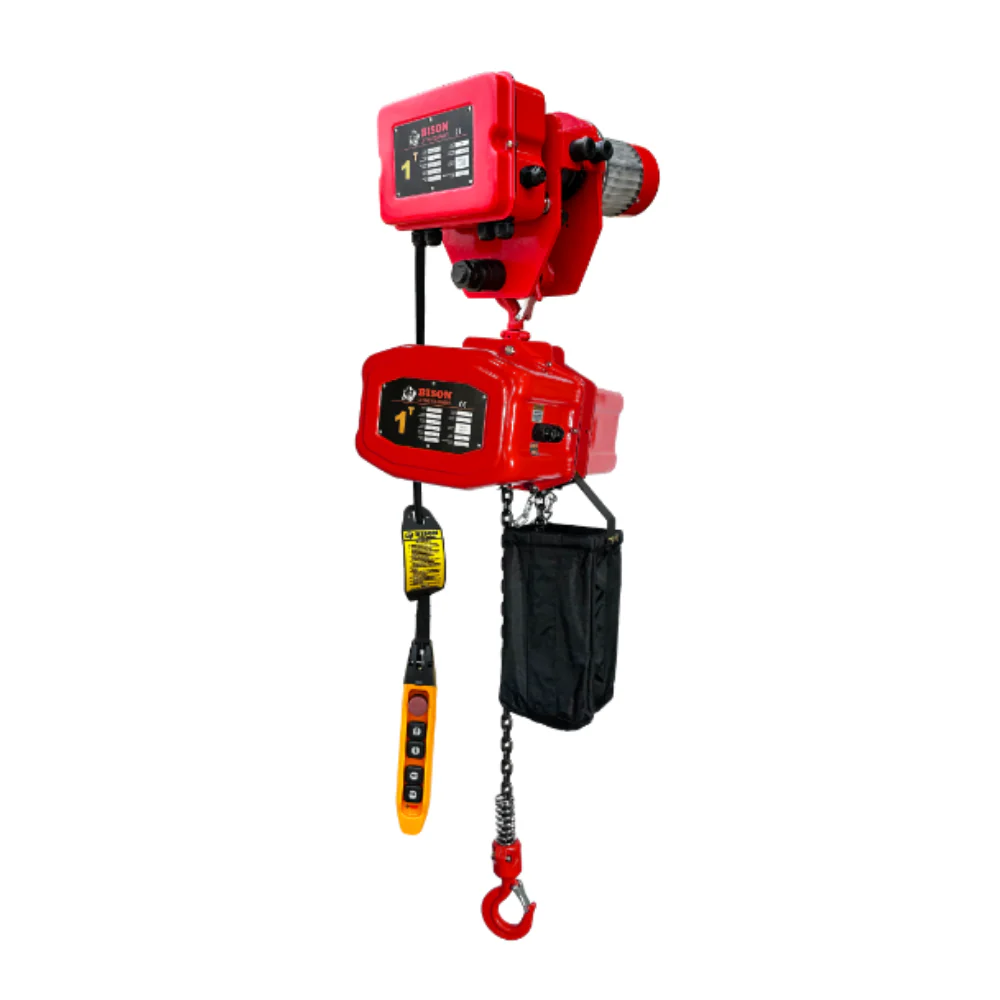 Bison 0.25Ton Single Phase Electric Chain Hoist with Motorized Trolley 115v/230v - Image 5