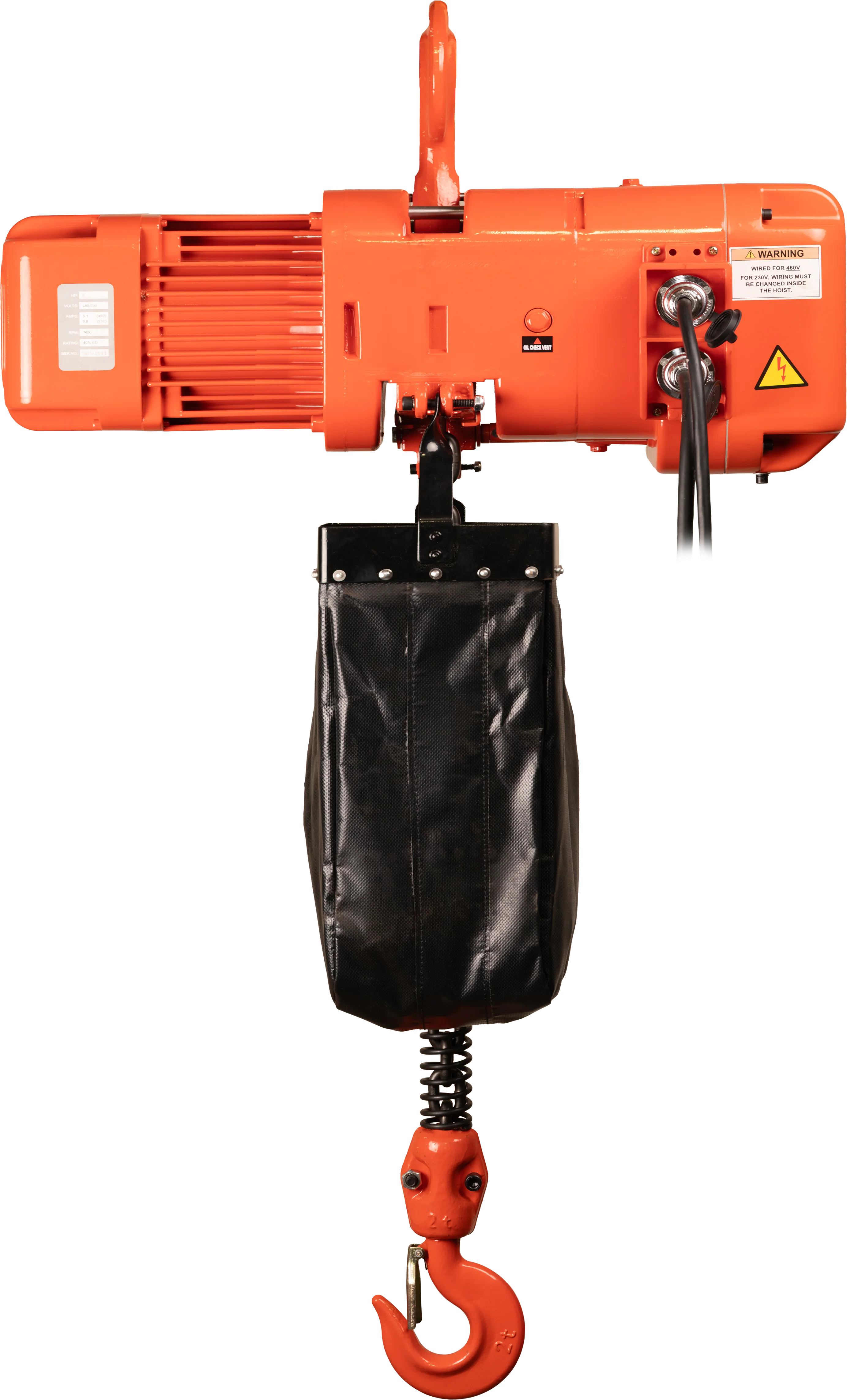 Bison 2Ton Three Phase Single Speed Electric Chain Hoist 230v/460v - Image 18