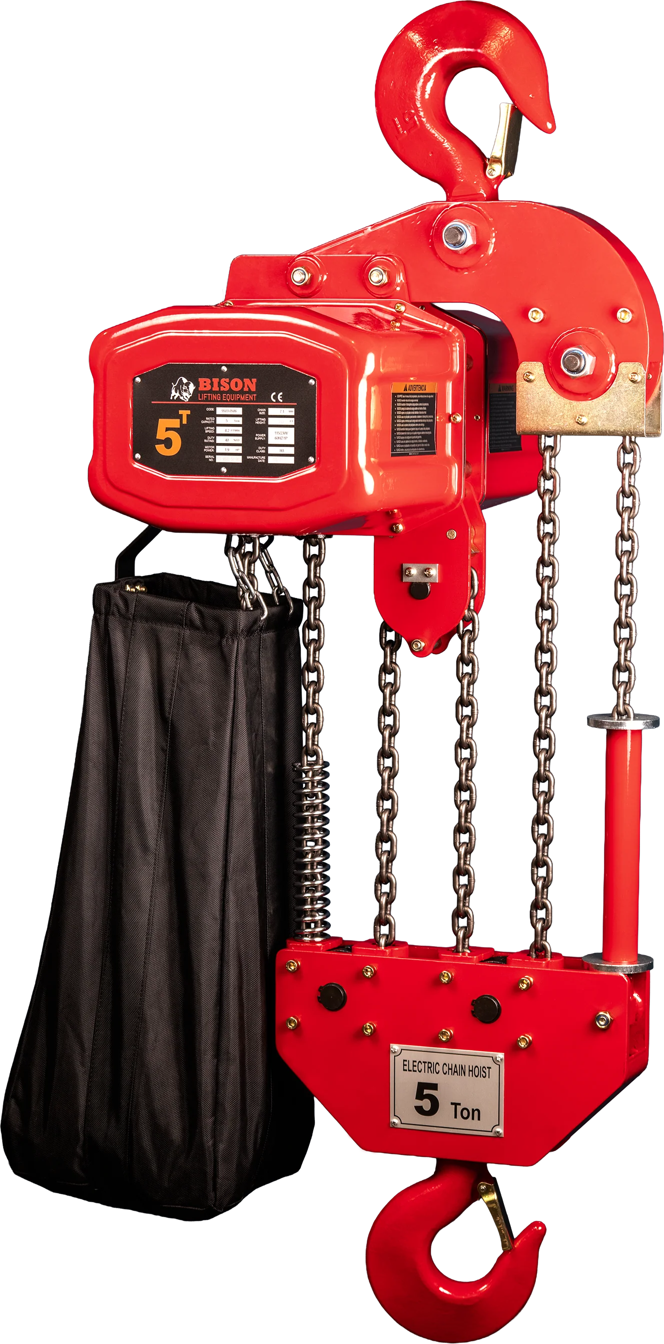 Bison 5Ton Single Phase Electric Chain Hoist 115v/230v - Image 10