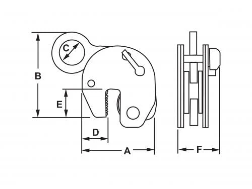 Camlok TTR Vertical Girder Clamp - Image 3