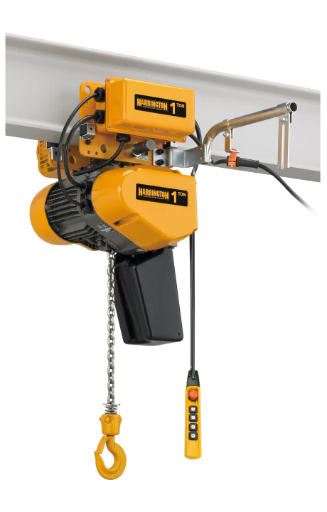 Harrington EQM Motorized Trolley  3-Phase Dual Speed Electric Chain Hoist