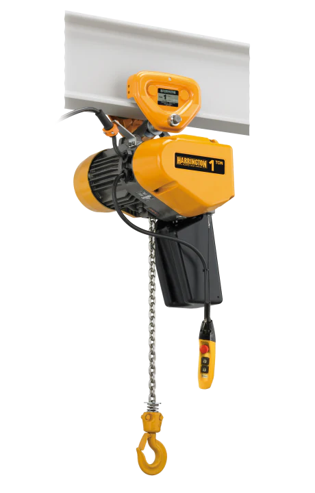 Harrington EQP Push Trolley Electric Chain Hoist