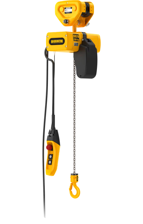 Harrington SEMP 1Ph Push Trolley  Mini Electric Chain Hoist