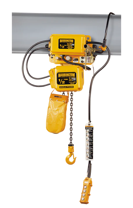 Harrington SNERM Single Phase Motorized Trolley Electric Chain Hoist