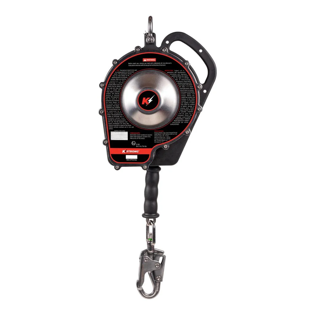 KStrong BRUTE Sealed Self Retracting Lifeline with Stainless Steel Cable & Swivel Snap Hook - Image 6