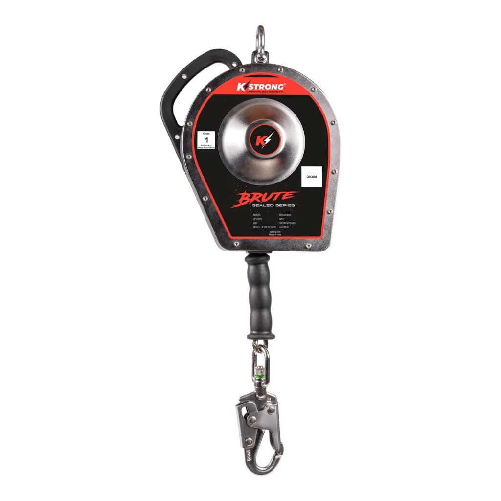 KStrong BRUTE Sealed Self Retracting Lifeline with Stainless Steel Cable & Swivel Snap Hook - Image 7