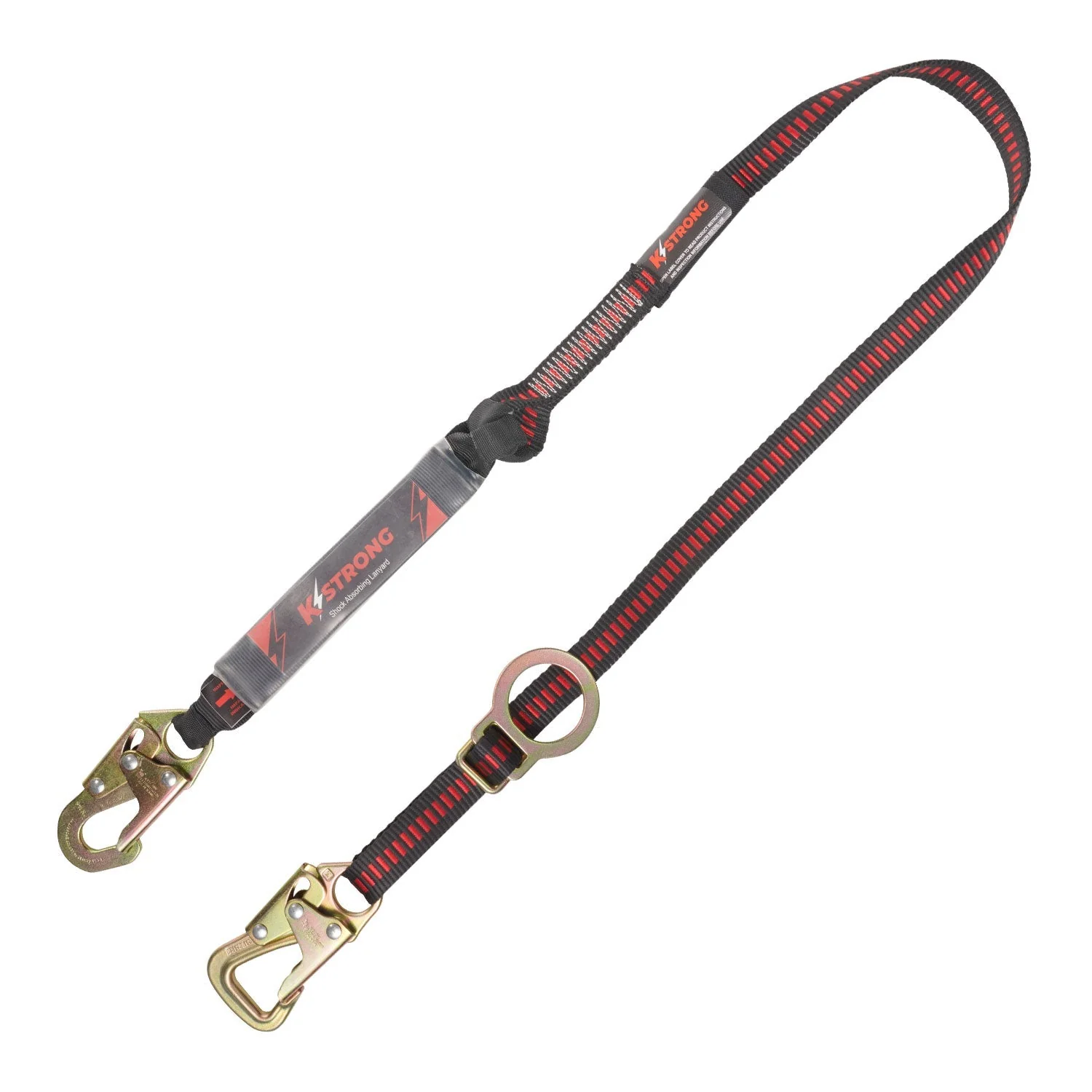 KStrong® 6 ft. Tie-back SAL with Sliding D-ring, Snap Hook and Tie-back Hook (ANSI)