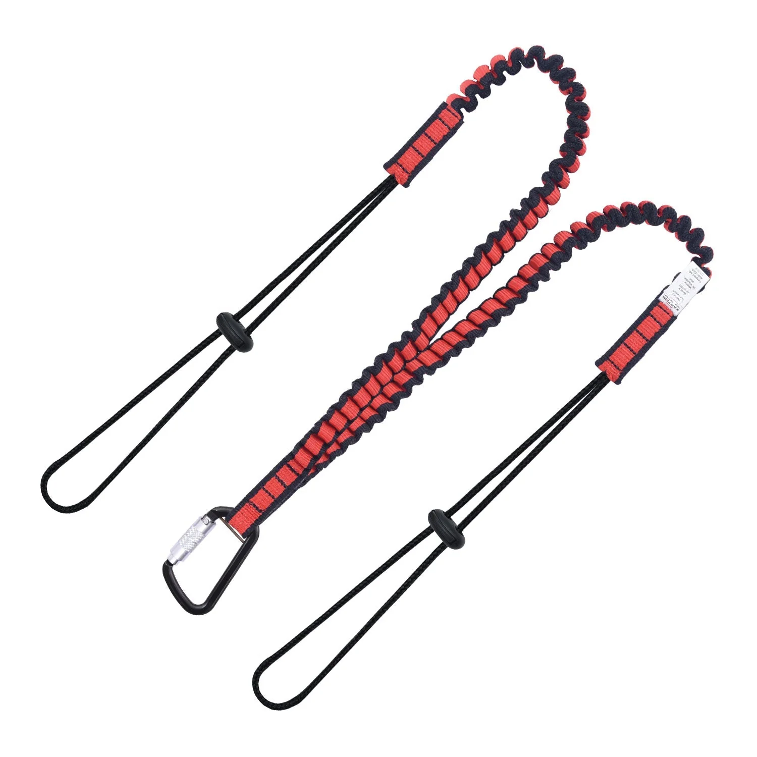 KStrong® Kaptor™ Elasticated Dual Leg Tool Lanyard w/Drawstring Cord and Carabiner - 22 lbs. (ANSI)
