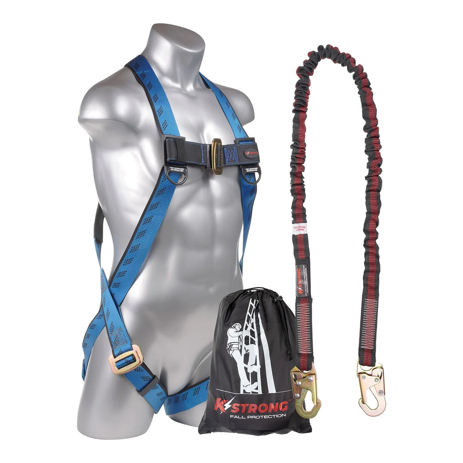 KStrong® Kapture™ Essential 3-Point FBH, Dorsal D-ring, MB Legs and a 6 ft. Internal Design SAL with Snap Hooks (ANSI)