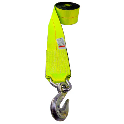 Lift-All Grab Hook Hi-Viz Load Hugger Tuff-Edge Tiedown Winch Strap 3"