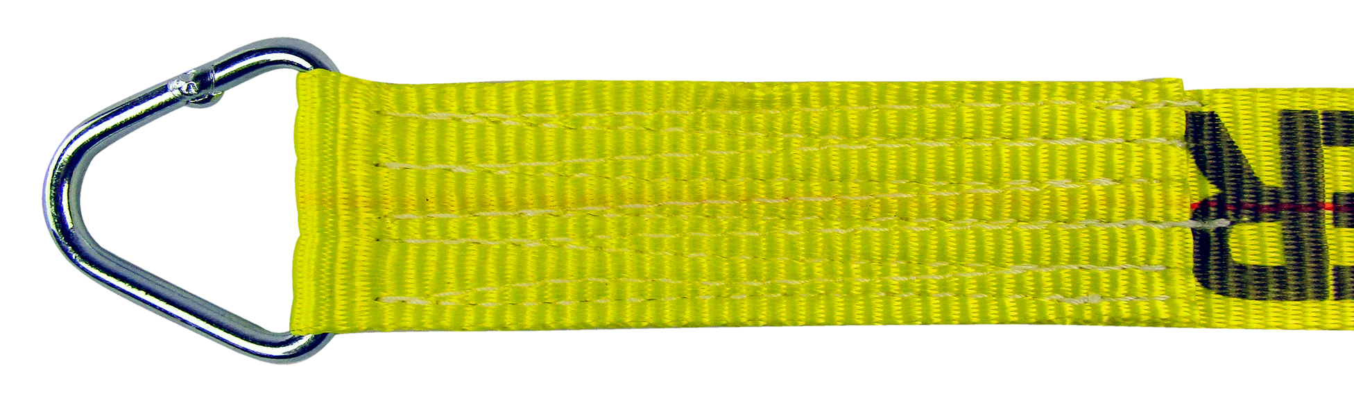 Lift-All Hi-Viz Triangle 15k Load Hugger Tuff-Edge Tiedown w/ Ratchet 3"