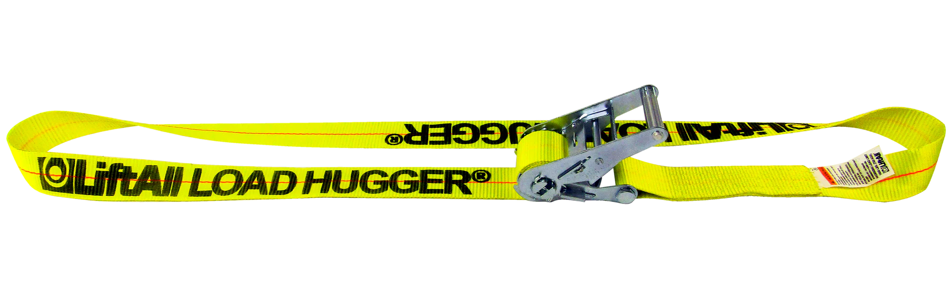 Lift-All Hi-Viz Endless 5k Load Hugger Tuff-Edge Tiedown w/ Ratchet 2"