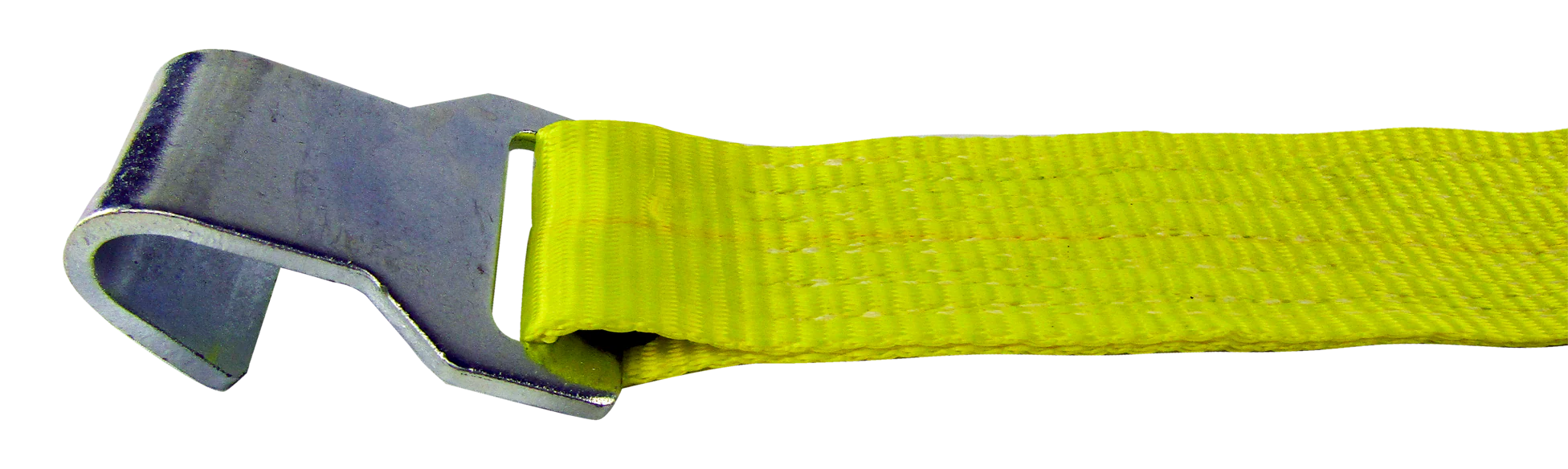 Lift-All Flat Hook Hi-Viz 10k Load Hugger Tuff-Edge Tiedown w/ Ratchet 2"