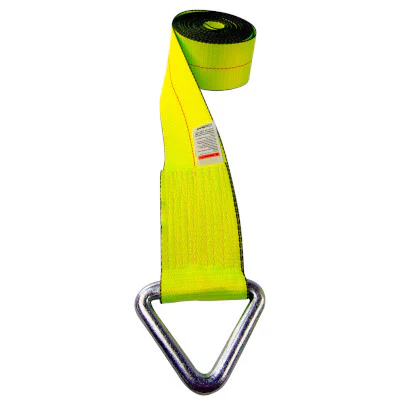 Lift-All Triangle Hi-Viz Load Hugger Tuff-Edge Tiedown Winch Strap 3"