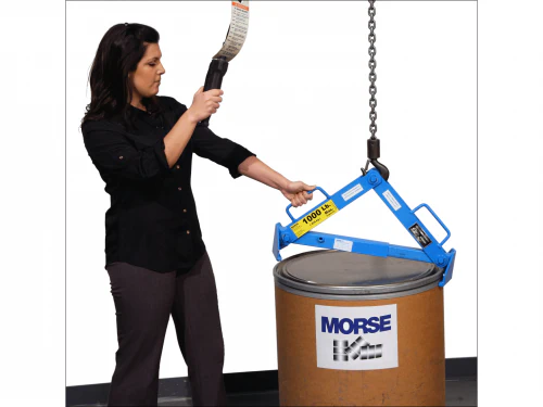 Morse Adjustable Drum Lifter For Plastic Fiber and Steel - Image 3