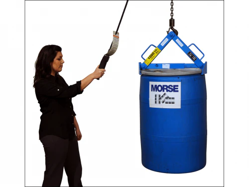 Morse Adjustable Drum Lifter For Plastic Fiber and Steel - Image 5
