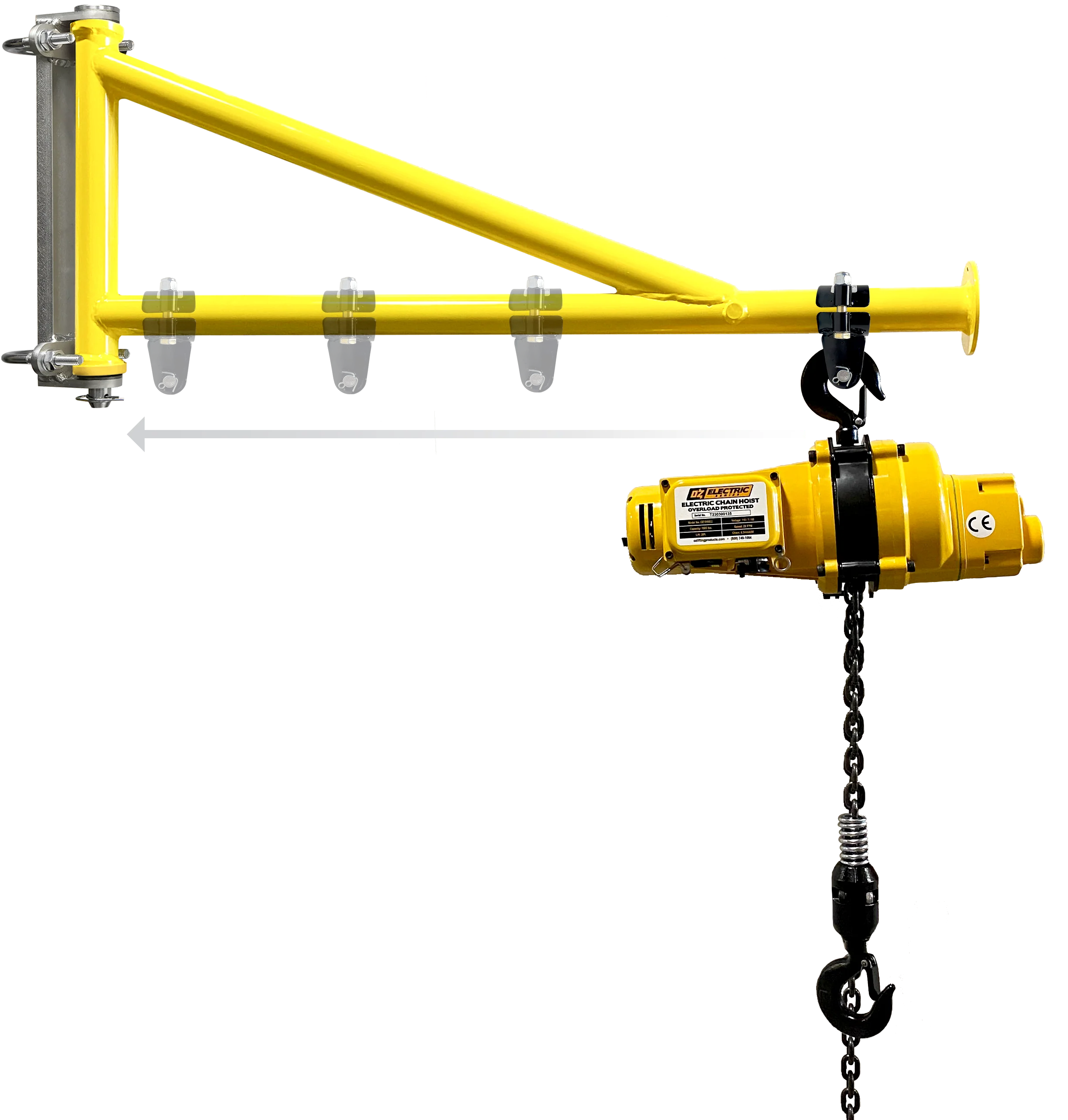 OZ Chain Hoist Swing Arm Clamp OBH-HC - Image 3