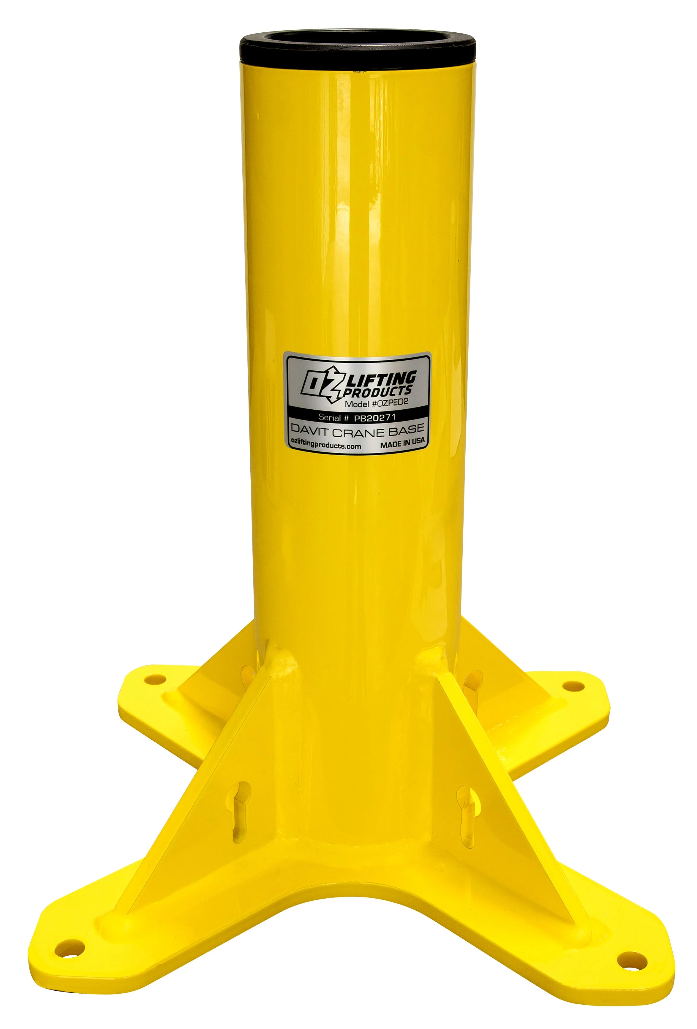 OZ Lifting Pedestal Base for Steel Davit Cranes (All Models) - Image 5