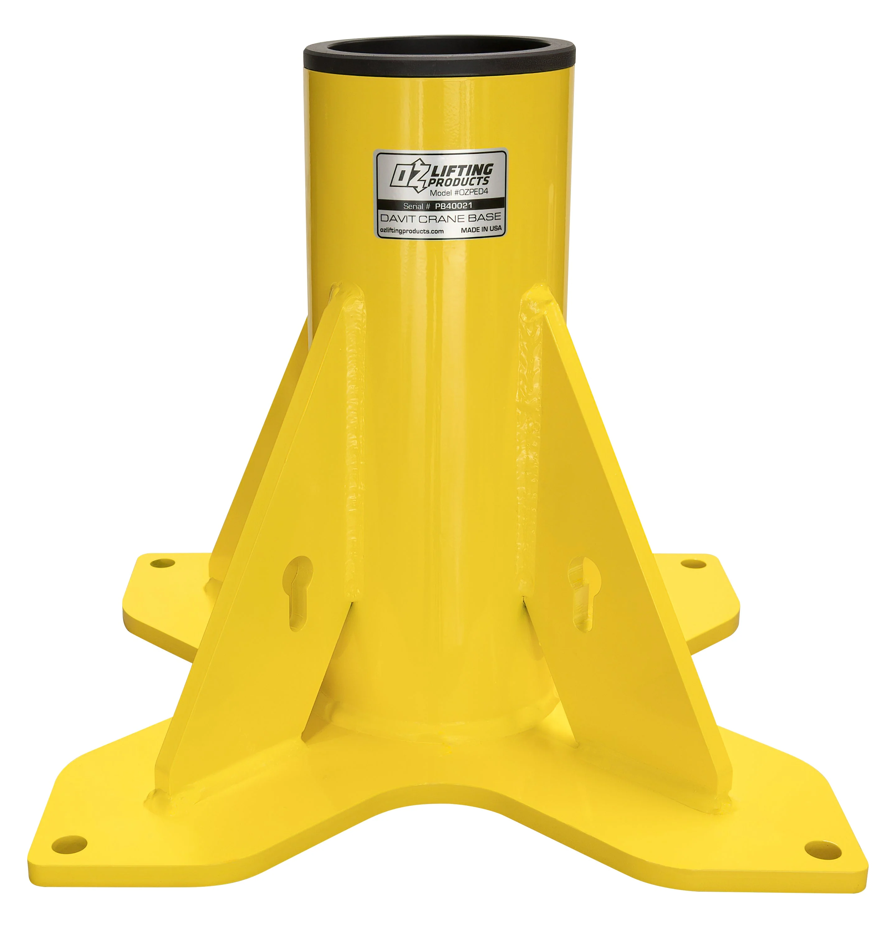 OZ Lifting Pedestal Base for Steel Davit Cranes (All Models) - Image 6