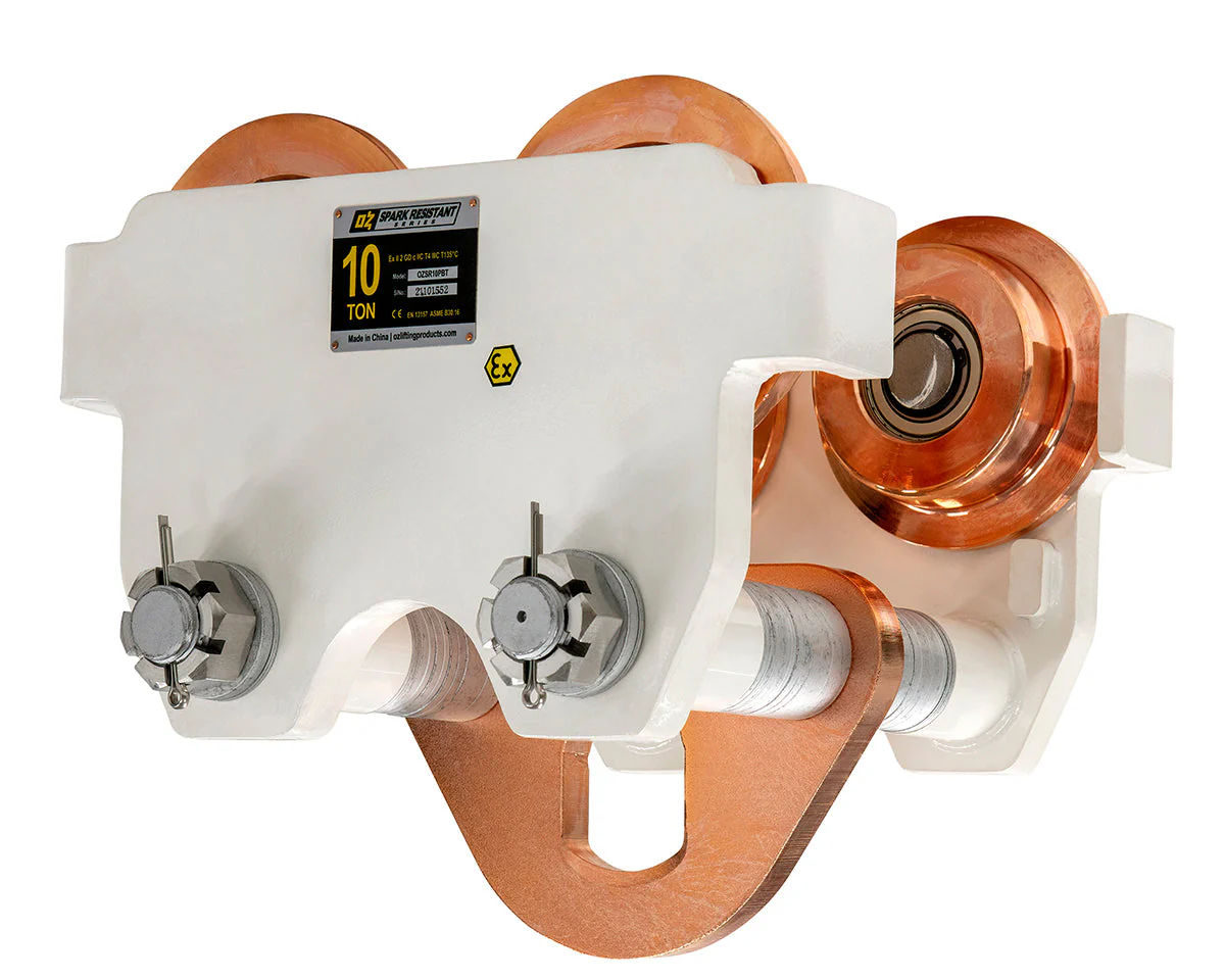 OZ Lifting Spark Resistant Push Beam Trolley - Image 6