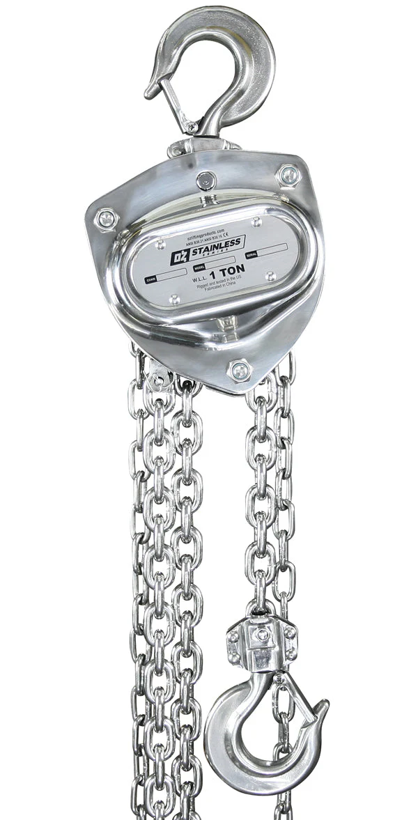 OZ Lifting Stainless Steel Manual Chain Hoist - Image 3