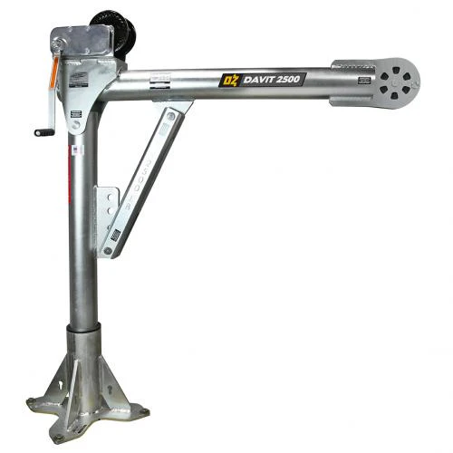OZ Lifting Steel Davit Crane with Carbon Steel Brake Winch - Image 3