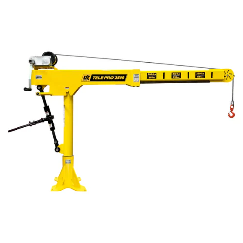 Oz Lifting Tele-Pro Telescoping Davit Crane with Carbon Steel Brake Winch - Image 5