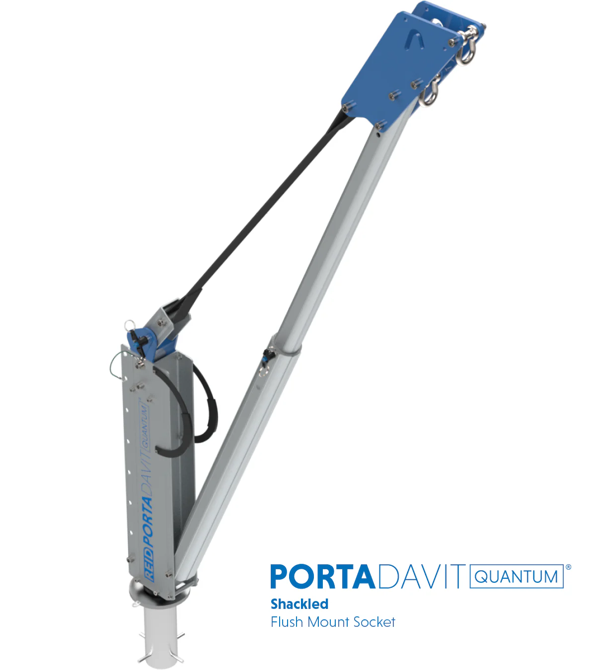 Reid Lifting PDQ 1100lb Portable Aluminum Davit Crane – Shackle only - Image 11