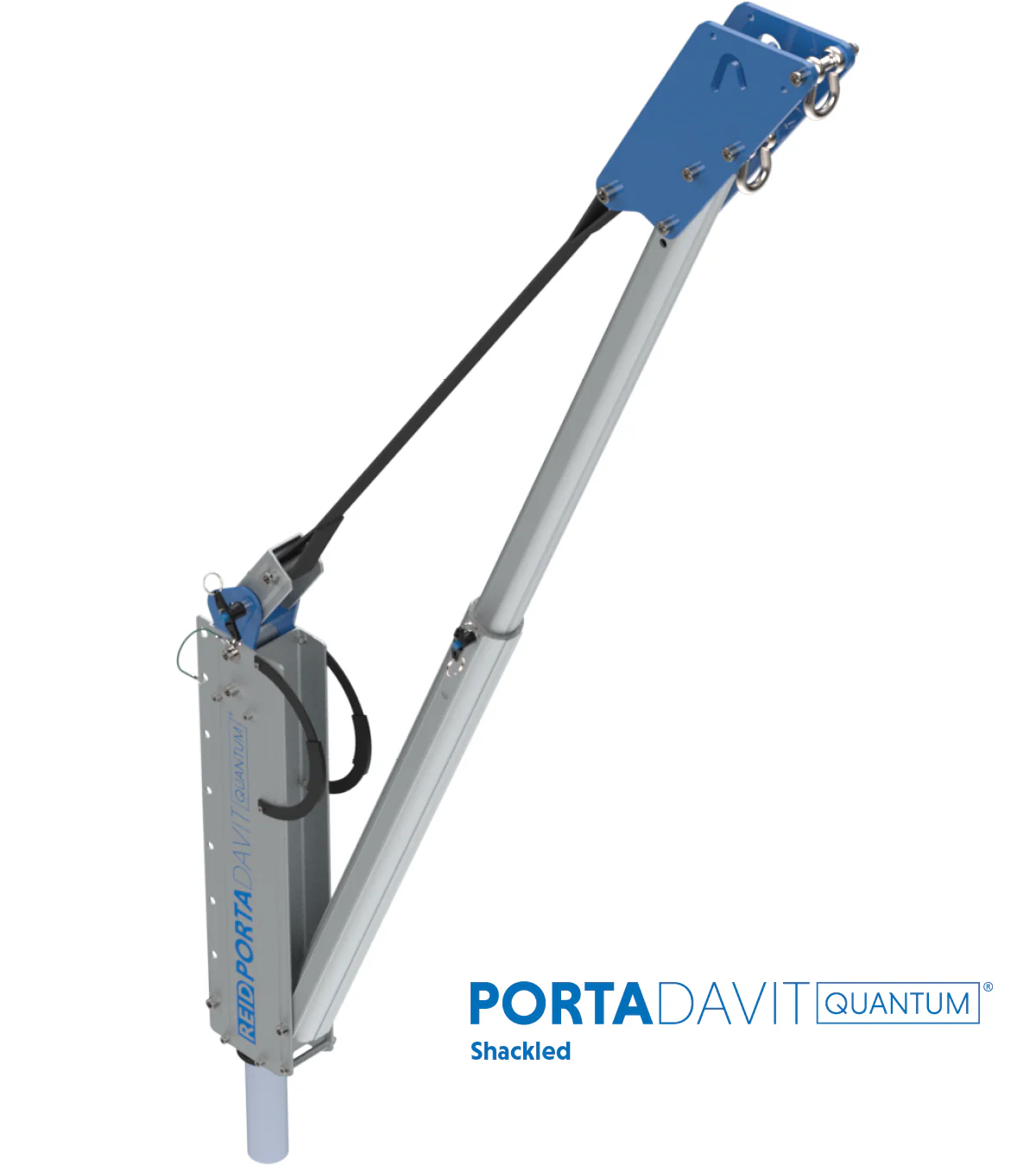 Reid Lifting PDQ 1100lb Portable Aluminum Davit Crane – Shackle only - Image 5
