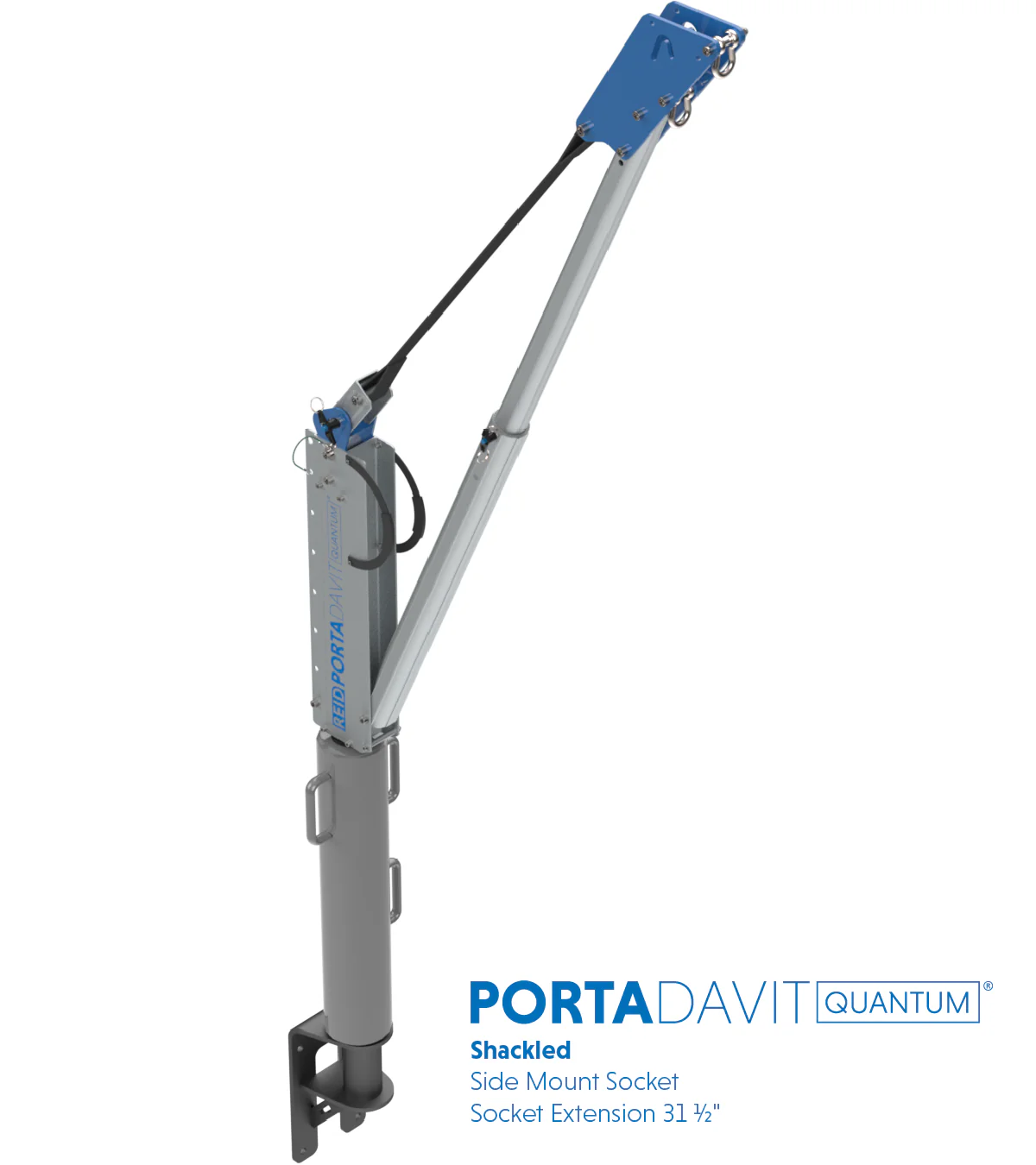 Reid Lifting PDQ 1100lb Portable Aluminum Davit Crane – Shackle only - Image 7