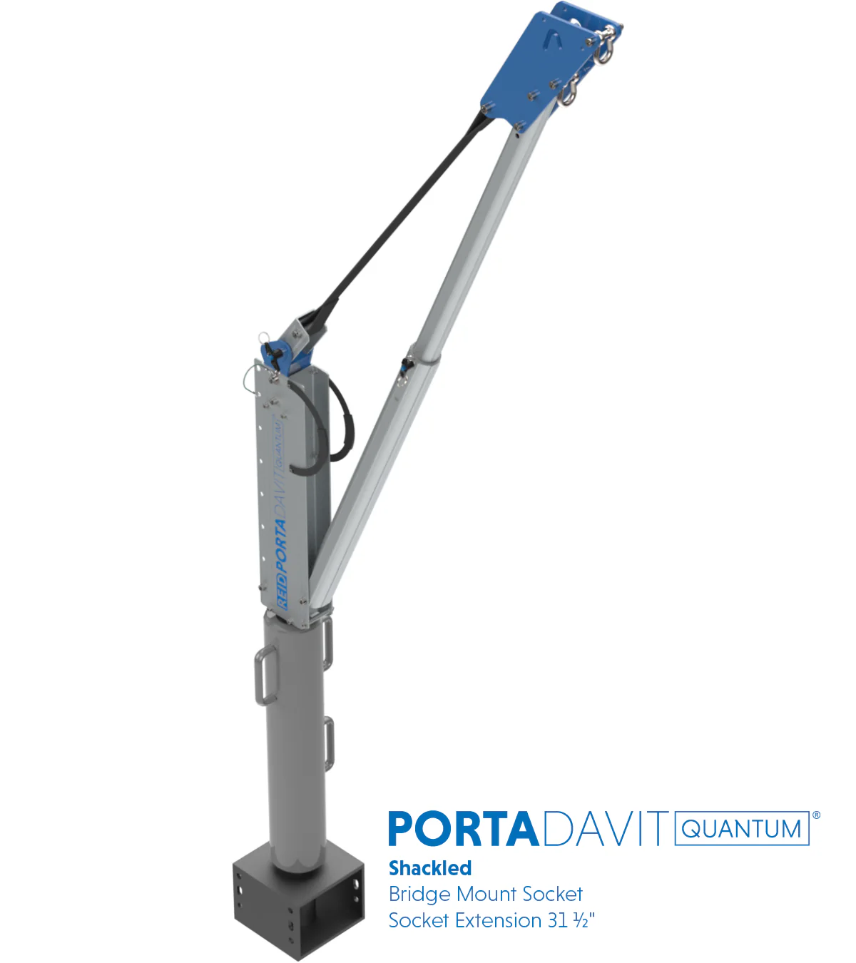 Reid Lifting PDQ 1320lb Portable Aluminum Davit Crane – Shackle only - Image 11