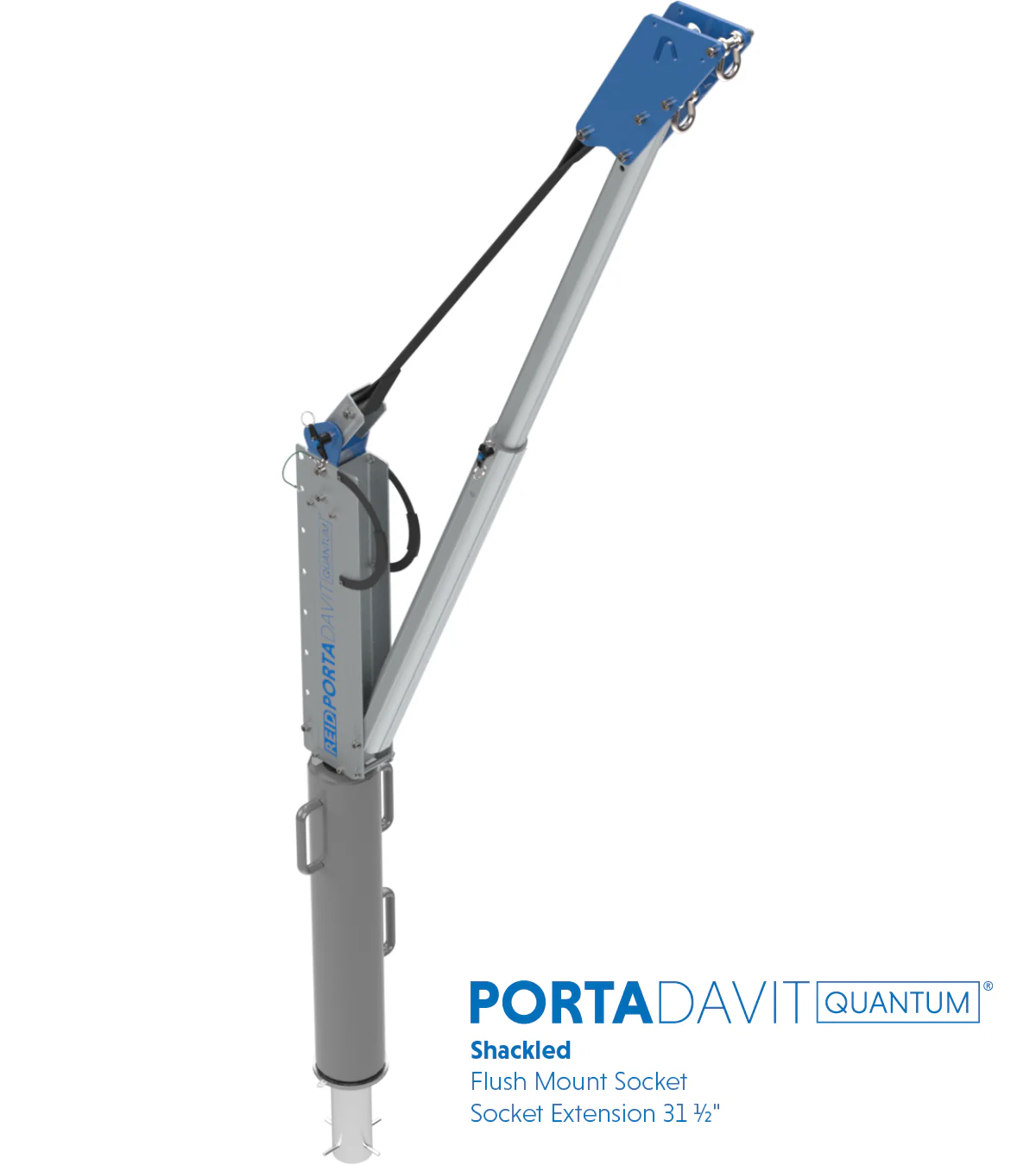Reid Lifting PDQ 1320lb Portable Aluminum Davit Crane – Shackle only - Image 14