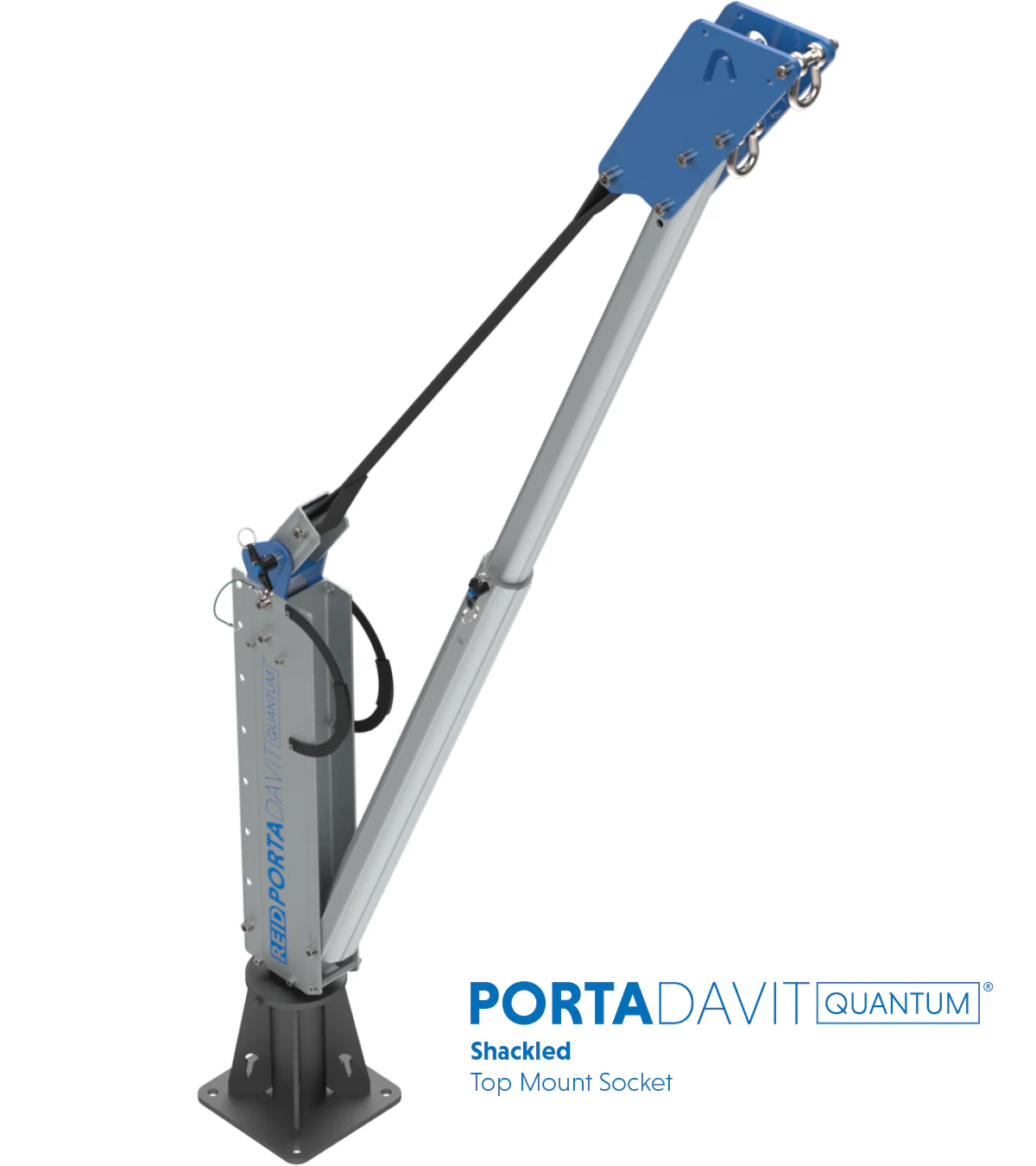 Reid Lifting PDQ 1320lb Portable Aluminum Davit Crane – Shackle only - Image 3