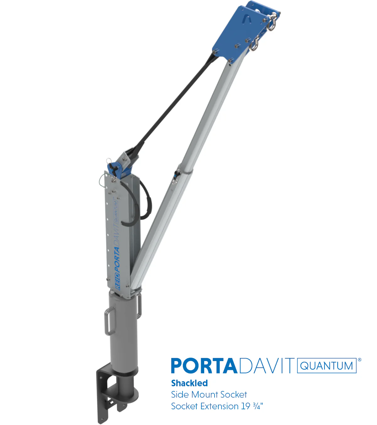 Reid Lifting PDQ 1320lb Portable Aluminum Davit Crane – Shackle only - Image 7