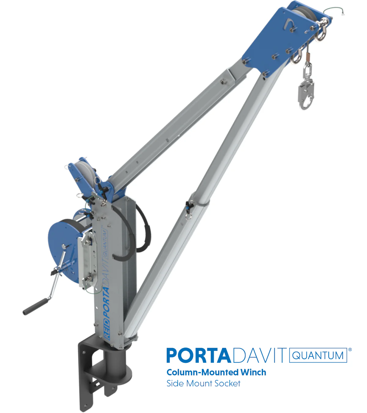 Reid Lifting PDQ 1320lb Portable Aluminum Davit Crane – Winch & Shackle - Image 38