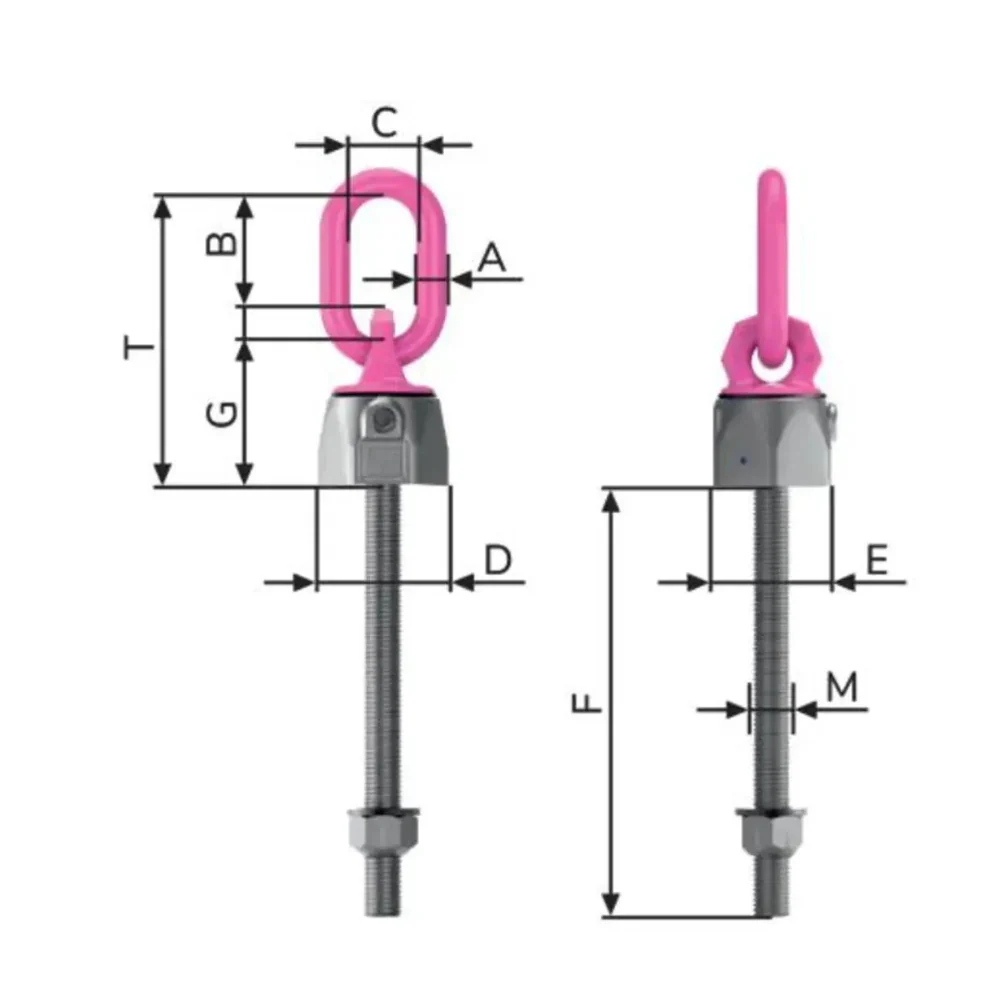 RUD VWBG-V Load Ring, Metric Thread with Max. Length - Image 2