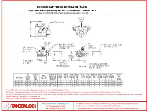 Tandemloc Corner Cap Spreader Frame - Image 3