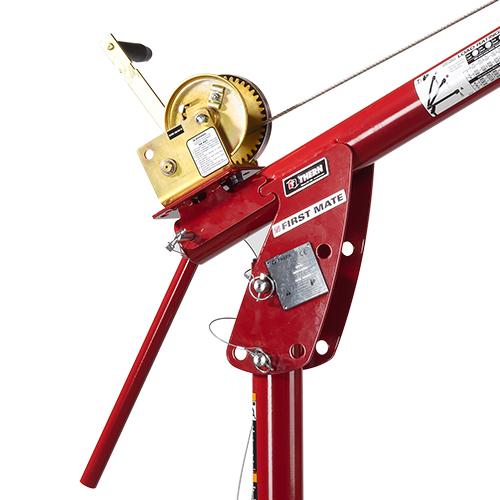 Thern 5PF5 Series 850lbs Portable Davit Crane with Winch - Image 3