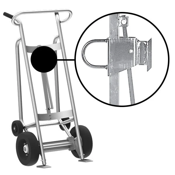 Valley Craft 4-Wheel Aluminum Drum Hand Trucks - Image 3