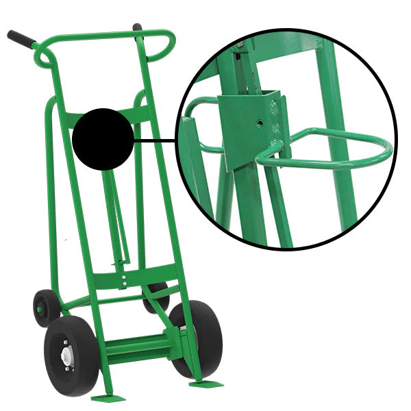 Valley Craft 4-Wheel Steel Drum Hand Trucks - Image 5