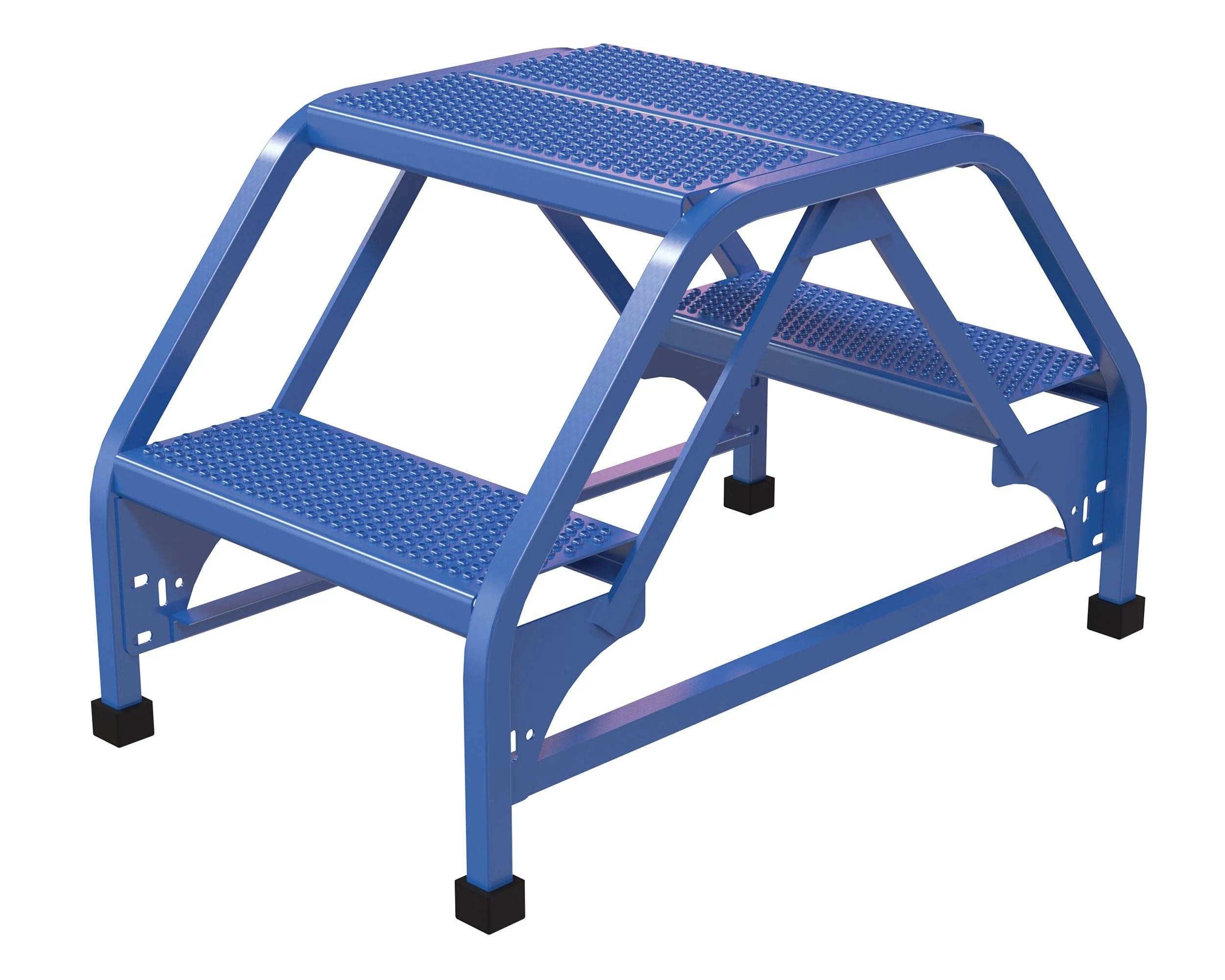 Vestil Double Sided Step Ladders- Blue - Image 2