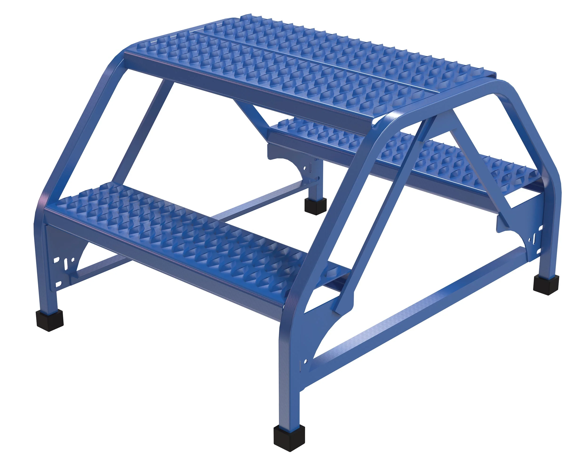 Vestil Double Sided Step Ladders- Blue - Image 7