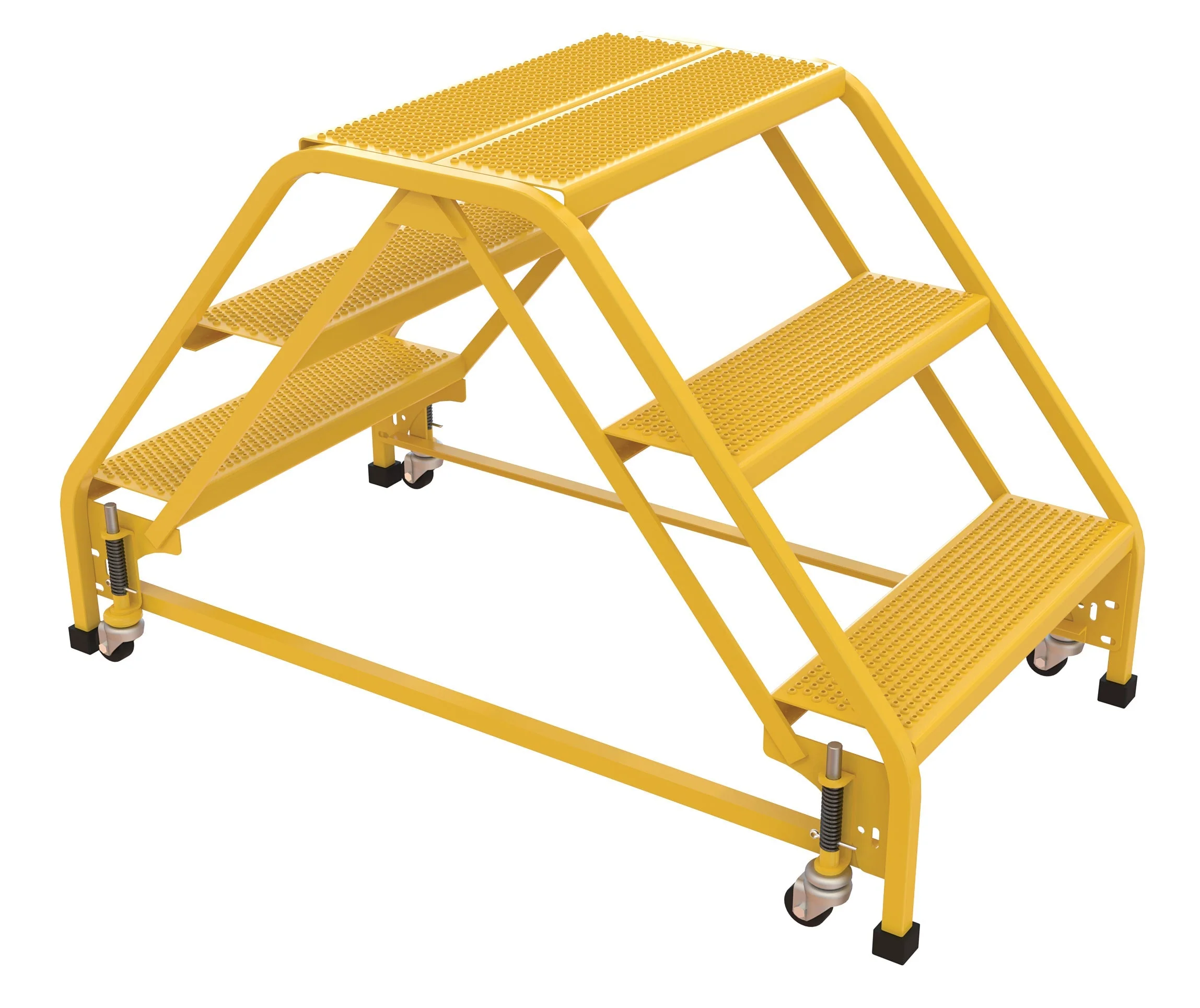 Vestil Double Sided Step Ladders- Yellow - Image 10