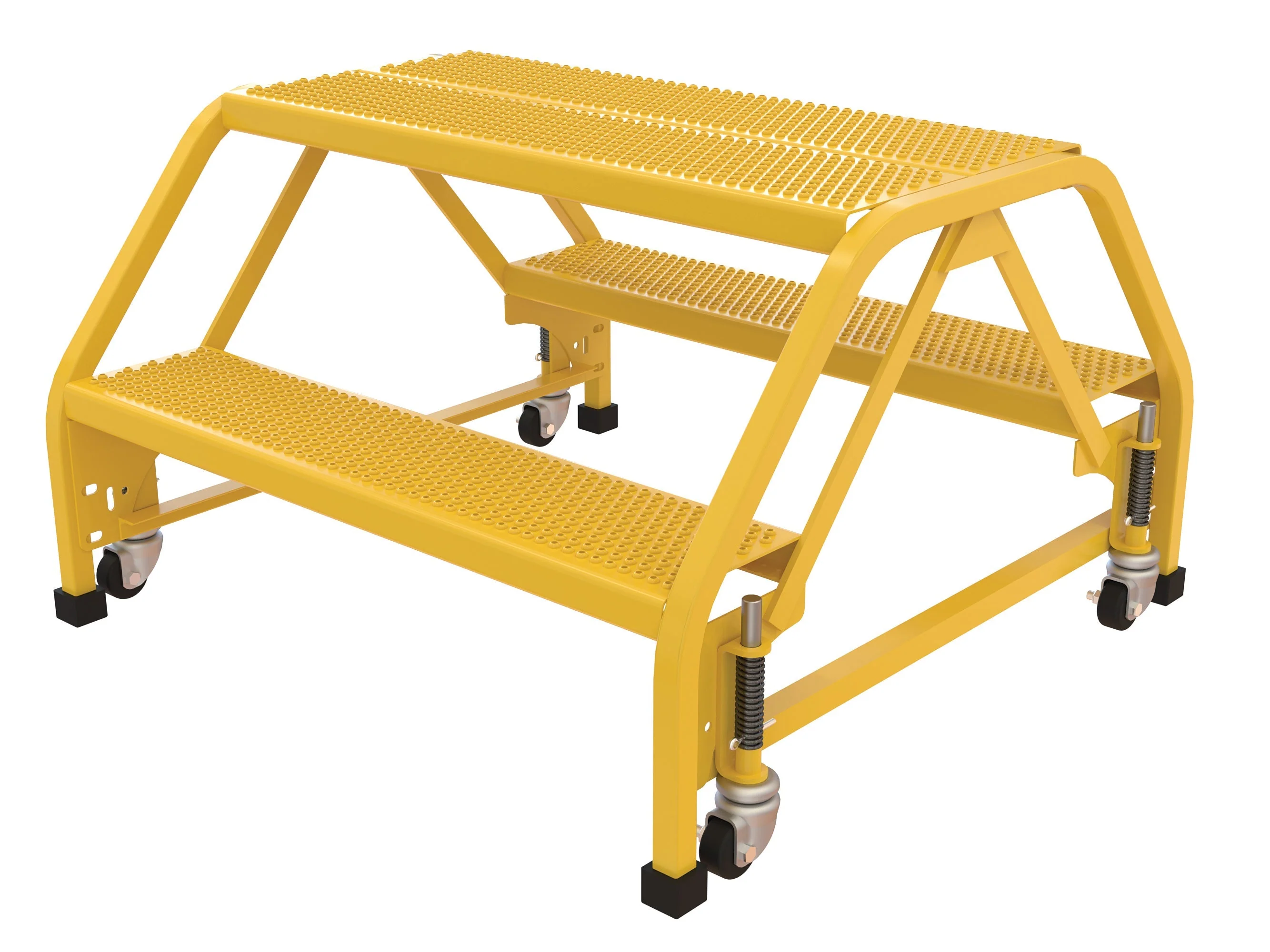 Vestil Double Sided Step Ladders- Yellow - Image 14