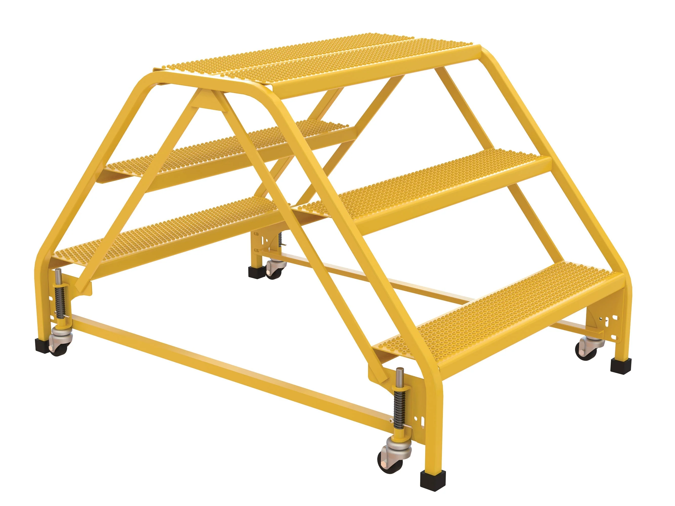 Vestil Double Sided Step Ladders- Yellow - Image 16