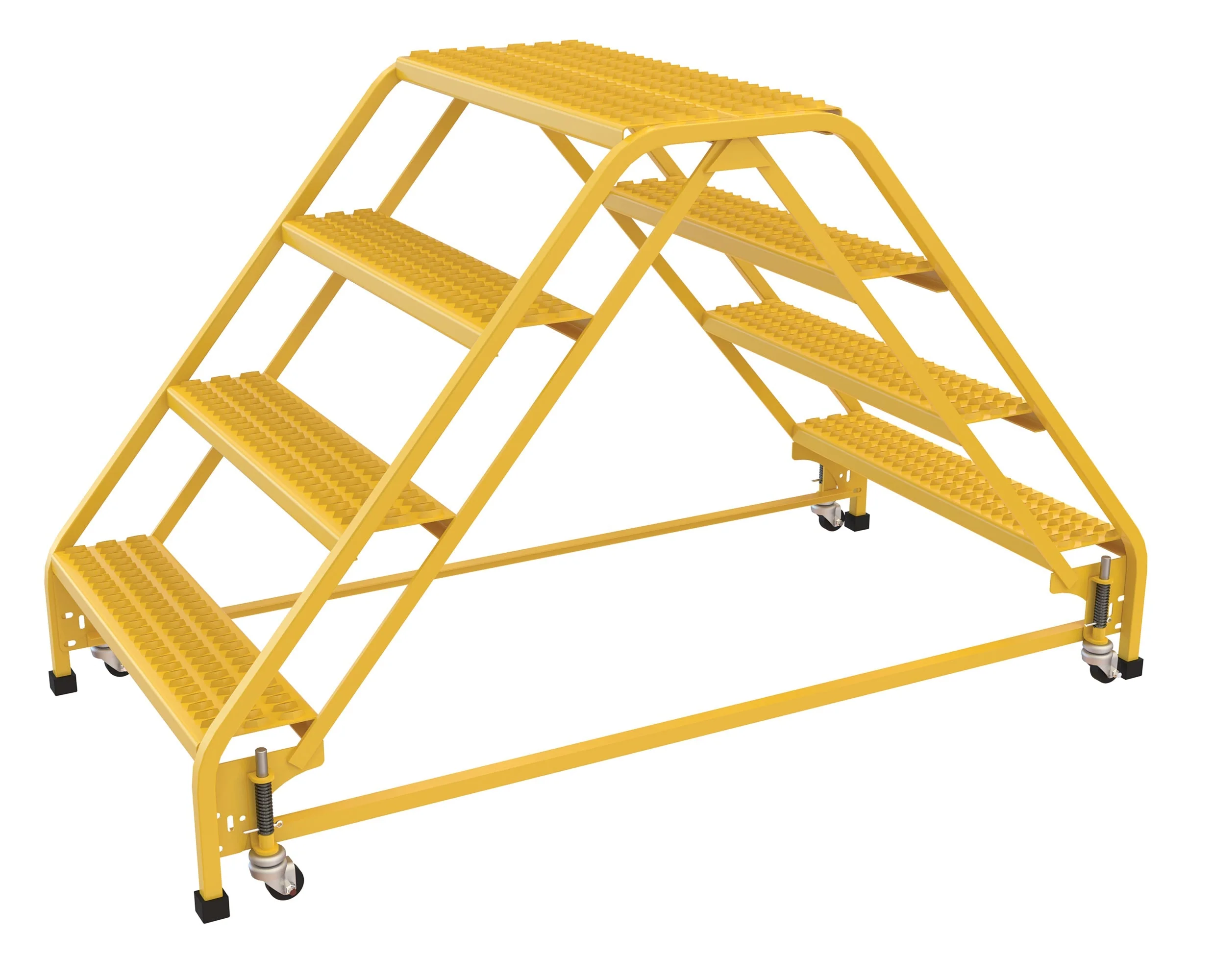Vestil Double Sided Step Ladders- Yellow - Image 17
