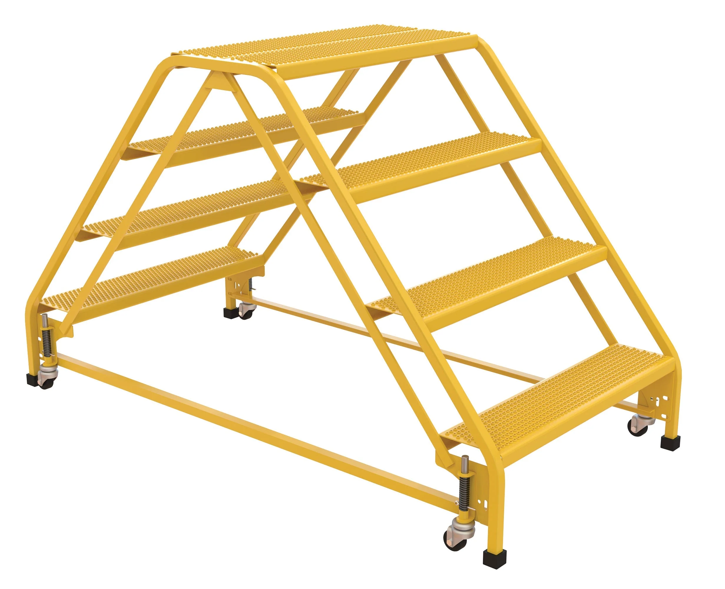 Vestil Double Sided Step Ladders- Yellow - Image 18