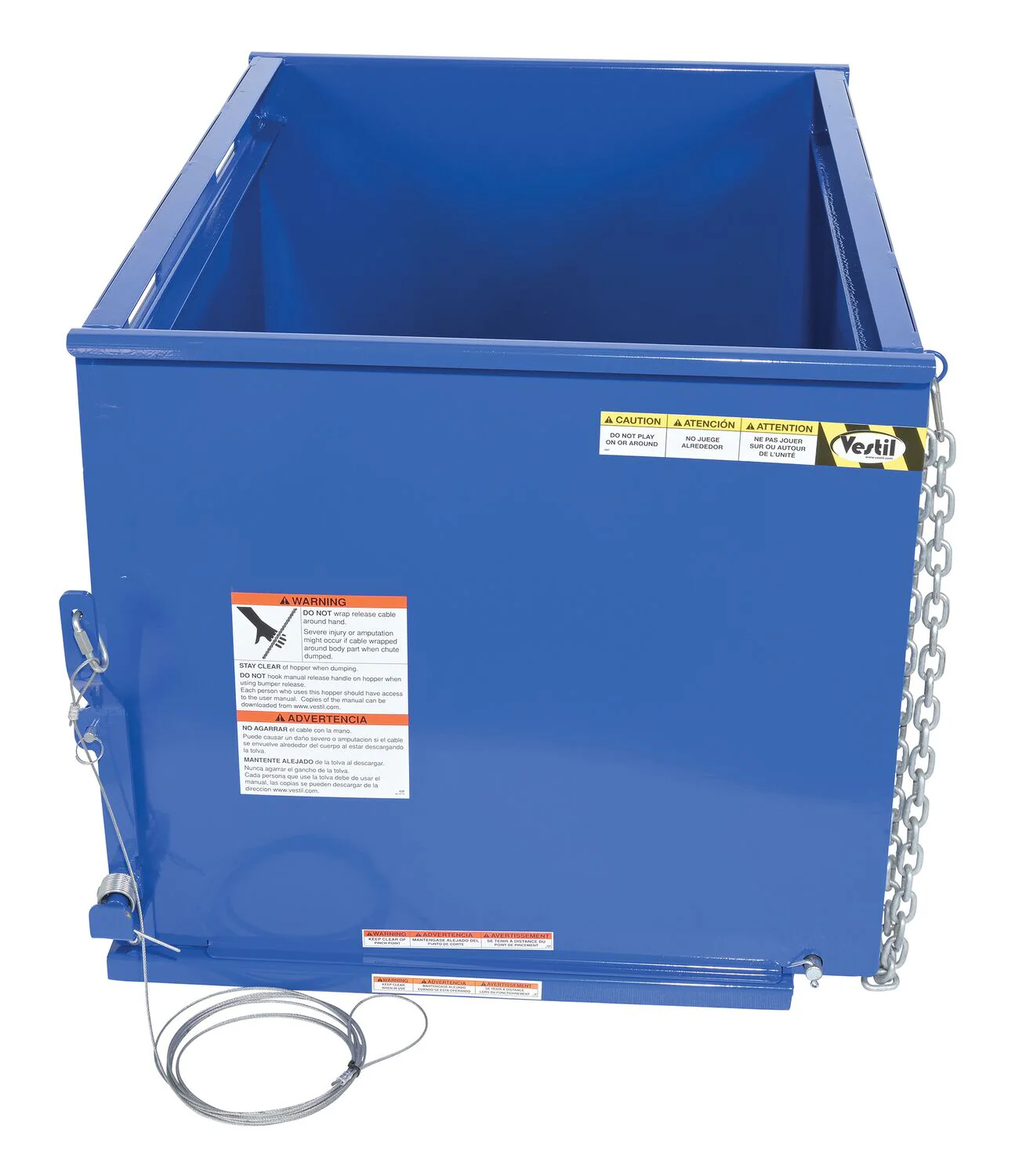 Vestil Drop Bottom Hopper - Image 4