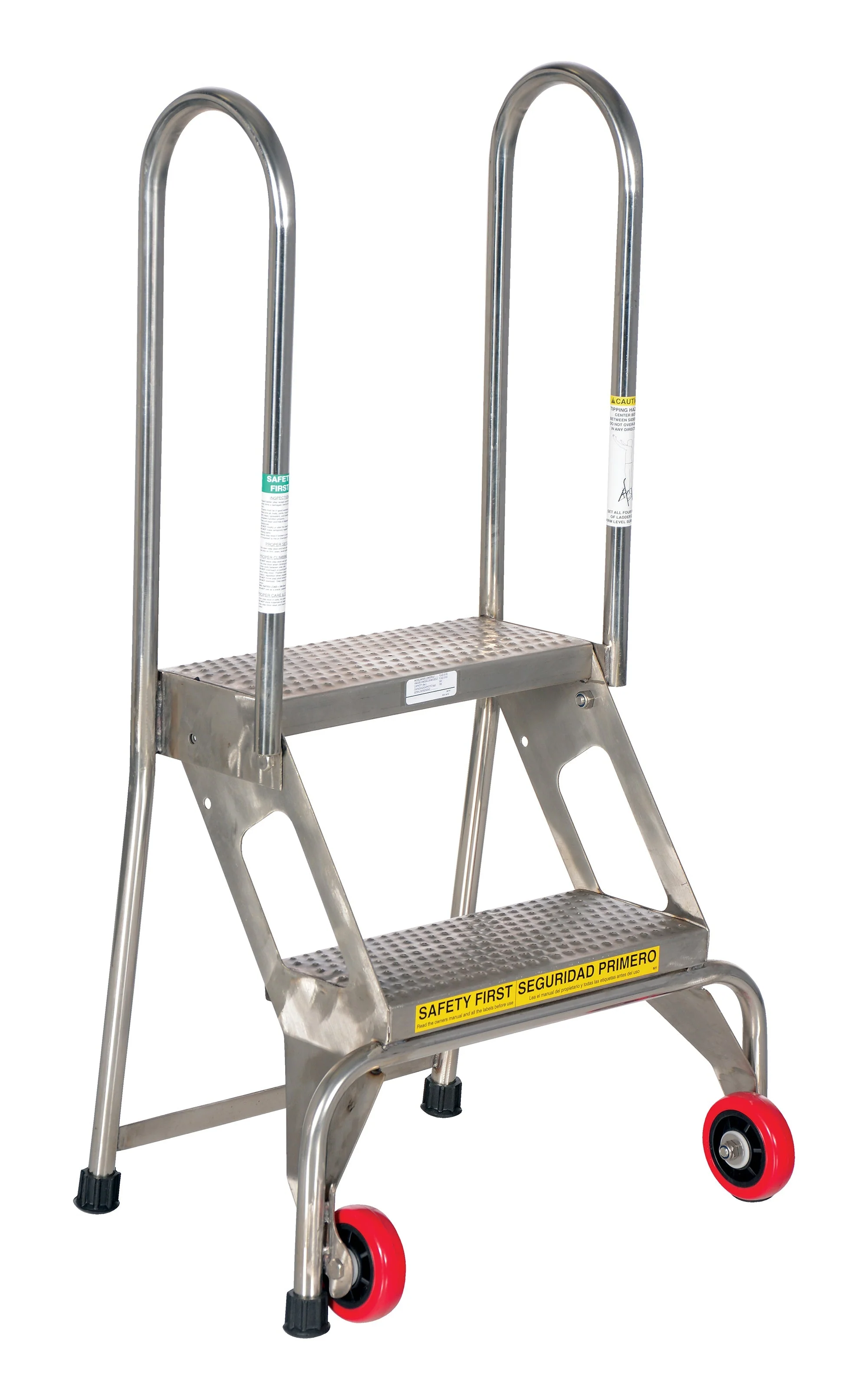 Vestil Folding Ladders with Wheels - Image 2