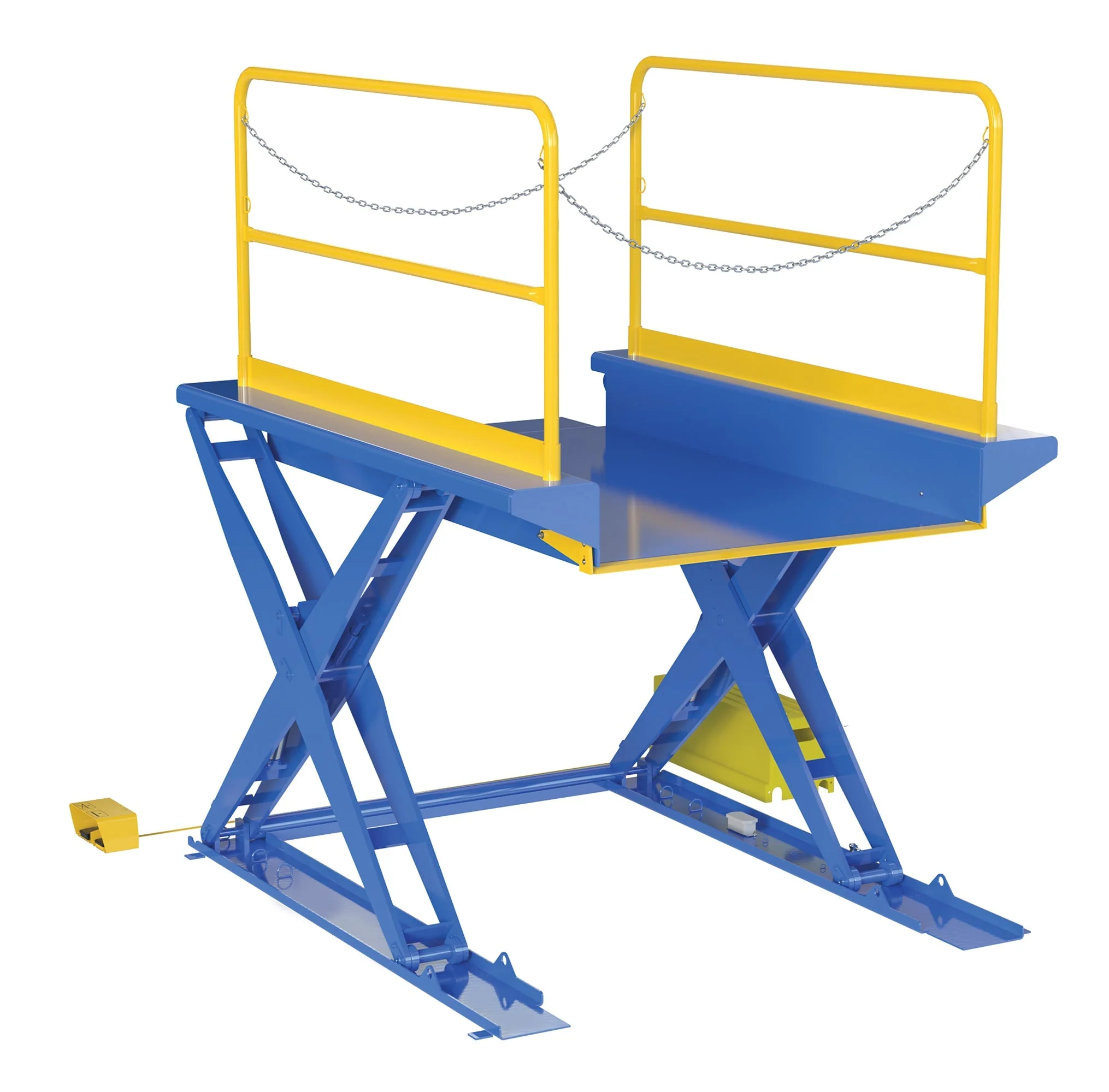 Vestil Ground Lift Scissor Tables with Handrails - Image 2